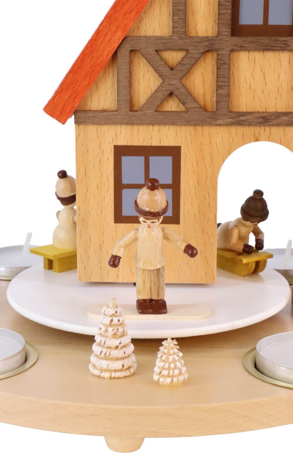 Christmas pyramid house with winter children, 29 cm by Richard Glässer_3