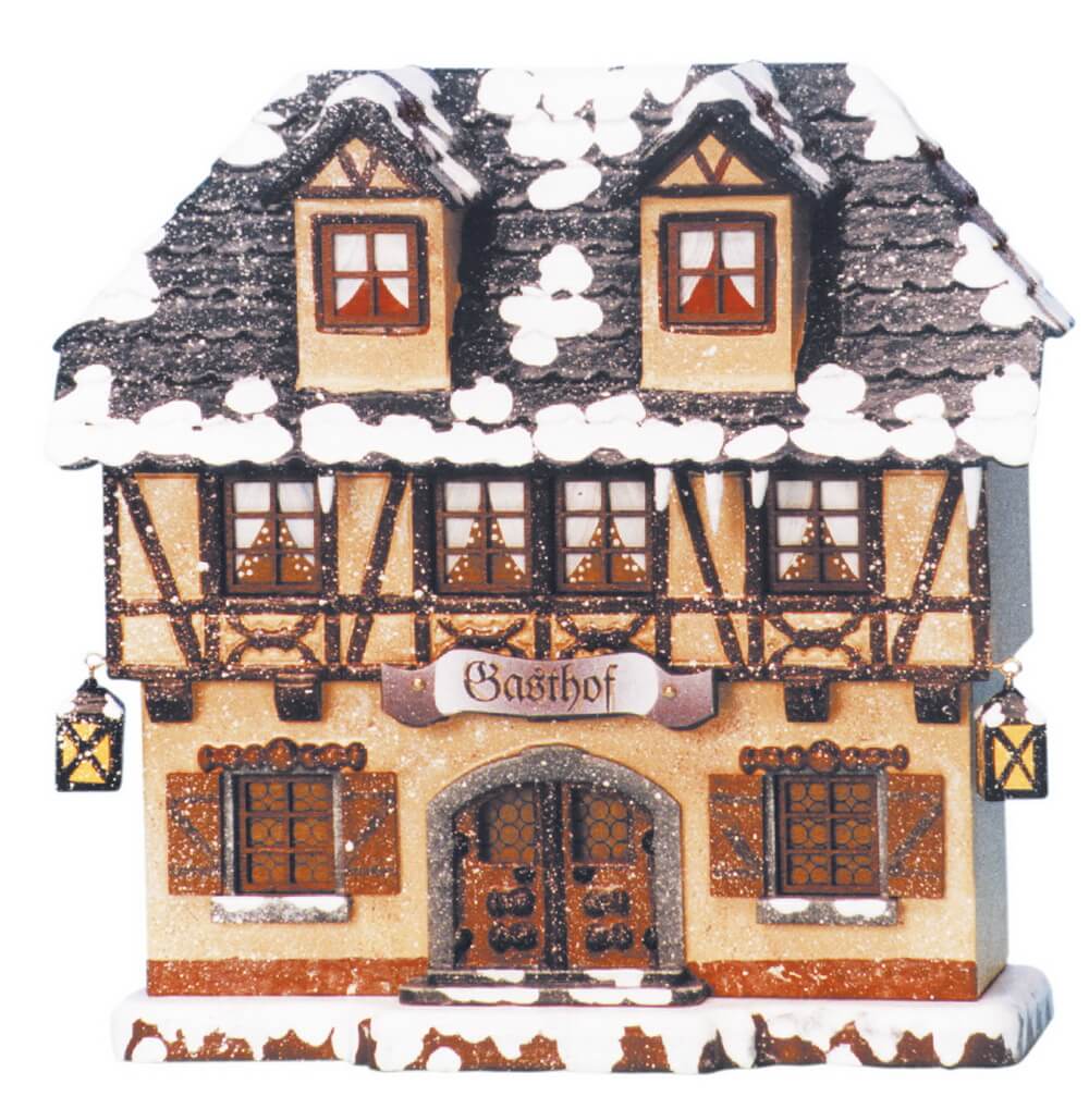 Light house restaurant, 15 cm by Hubrig Volkskunst