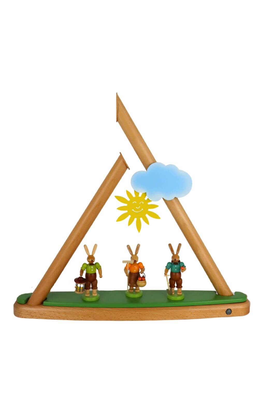 LED candle arch - light top, modern with bunnies, colored, 47 cm by Müller Kleinkunst_2