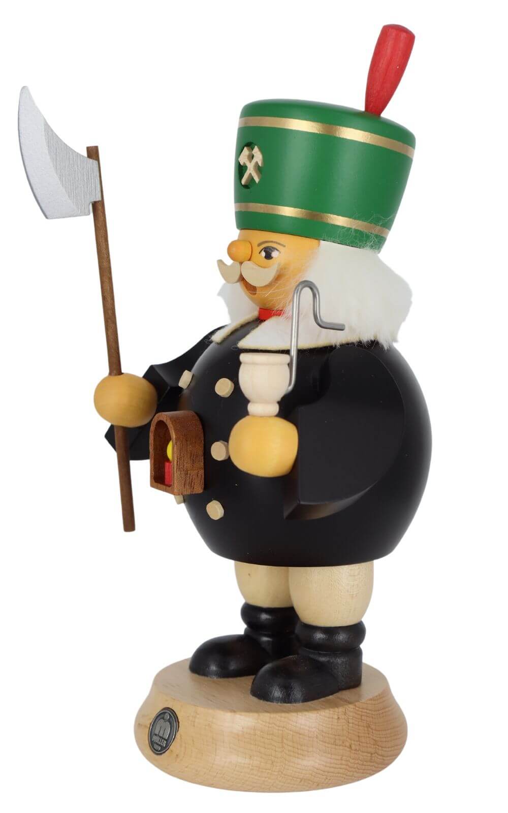 Smoking man miner, 19 cm by Müller Kleinkunst_3