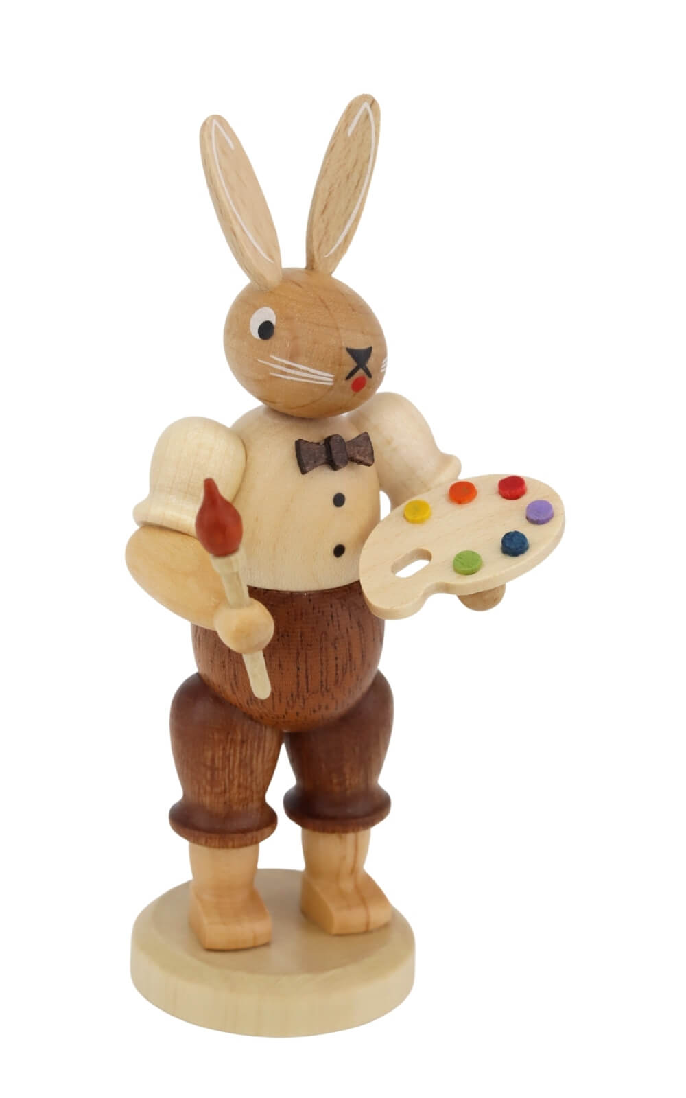 Easter Bunny - Painter with Brush and Palette, 11 cm / 4,3 inch by Müller Kleinkunst_3