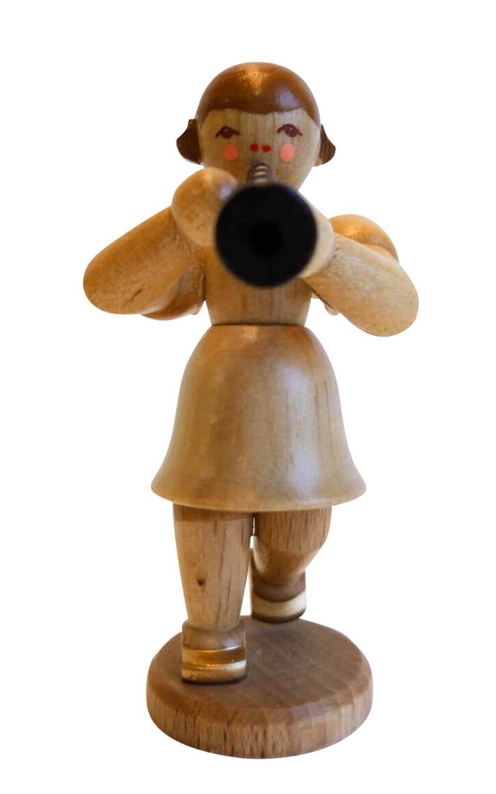 Christmas angel with clarinet, nature, short skirt by SEIFFEN.COM_1