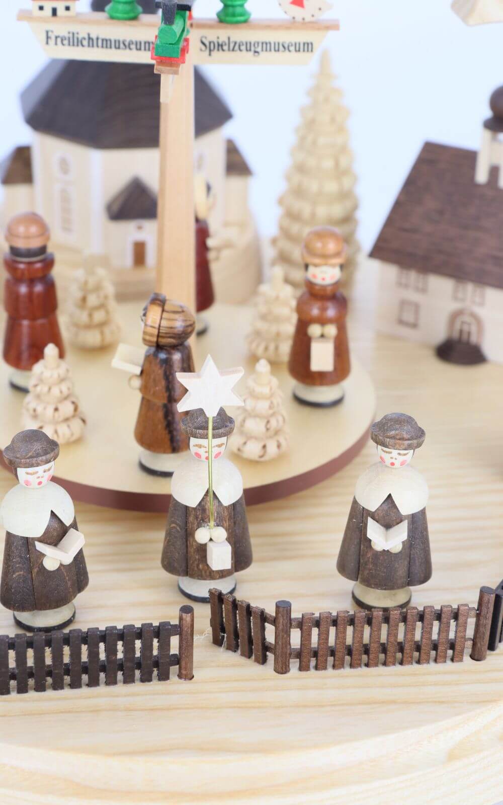 Christmas pyramid Seiffen village, 1 - storey, 36 cm by Müller Kleinkunst_2