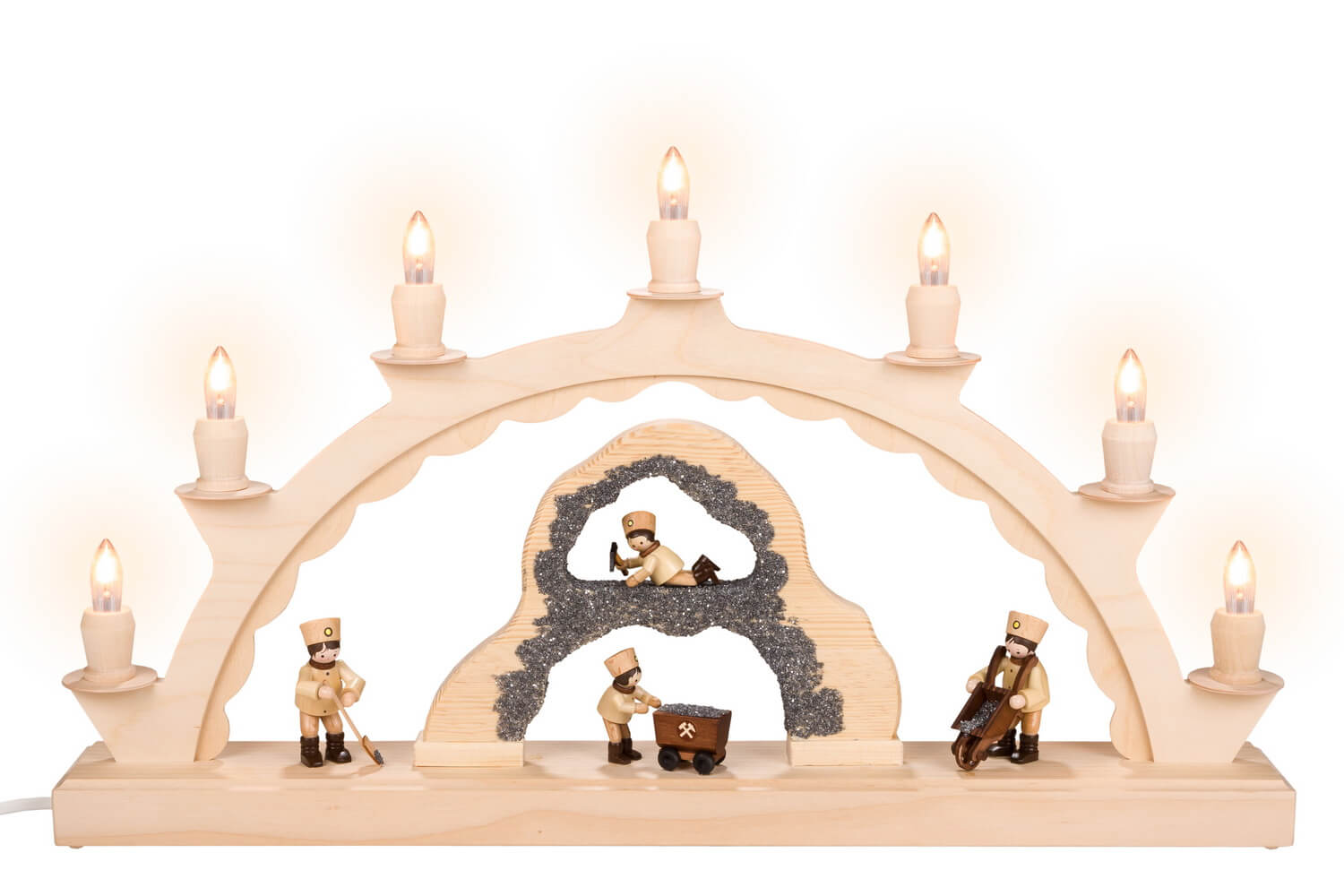 Candle arch mine, 50 cm, electrically illuminated by SEIFFEN.COM