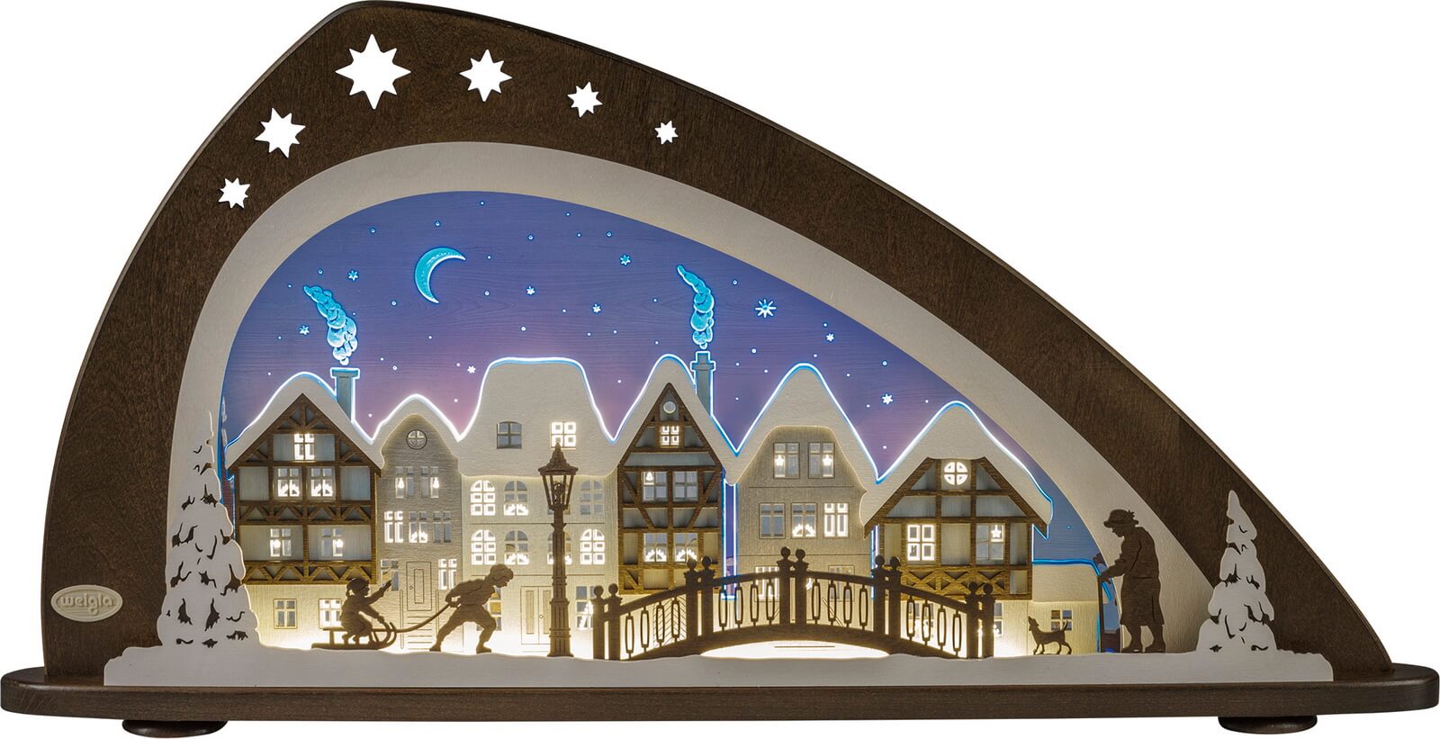 LED candle arch Winter in the old town by Weigla_1