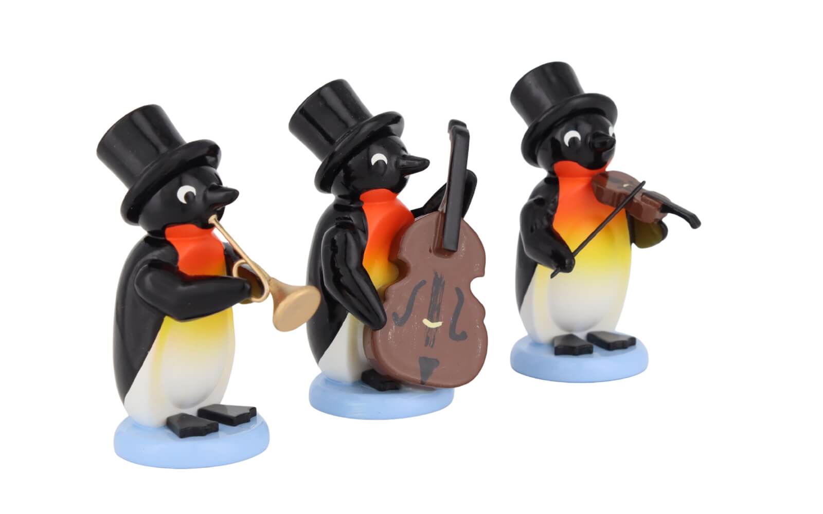 Miniature Penguin Orchestra, 3-piece set, coloured, from SEIFFEN.COM