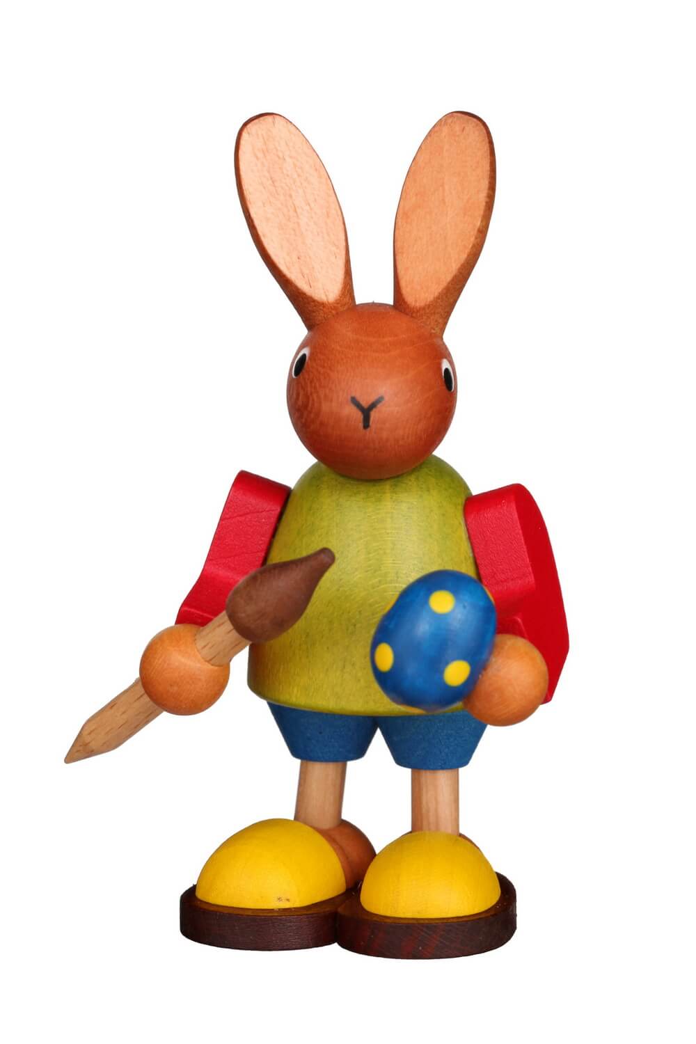 Easter bunny with brush, 9 cm by Christian Ulbricht