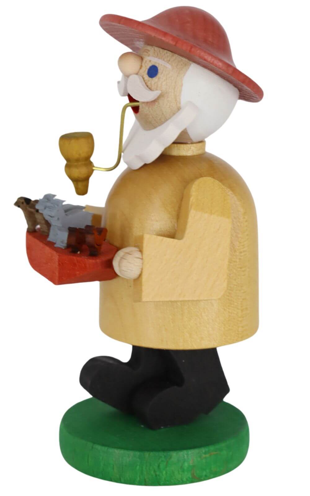 Smoking man Noah, 11 cm, colored by Richard Glässer_3