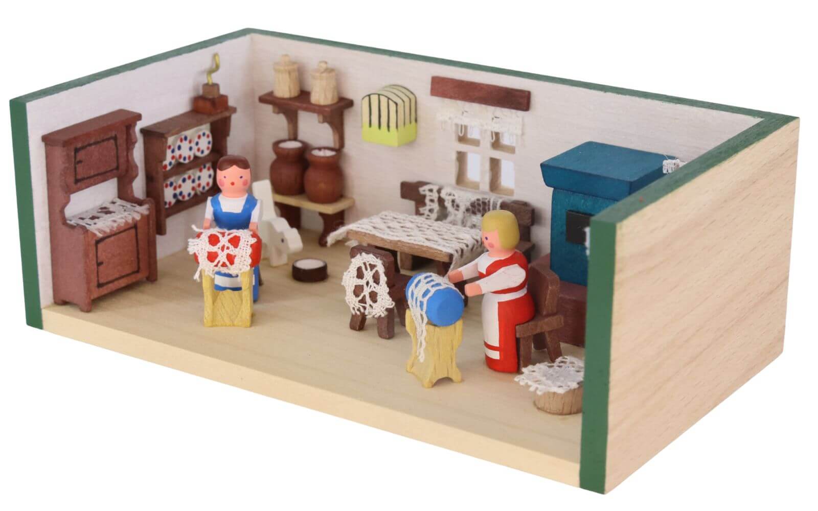 Miniature bobbin lace room by Gunter Flath_1