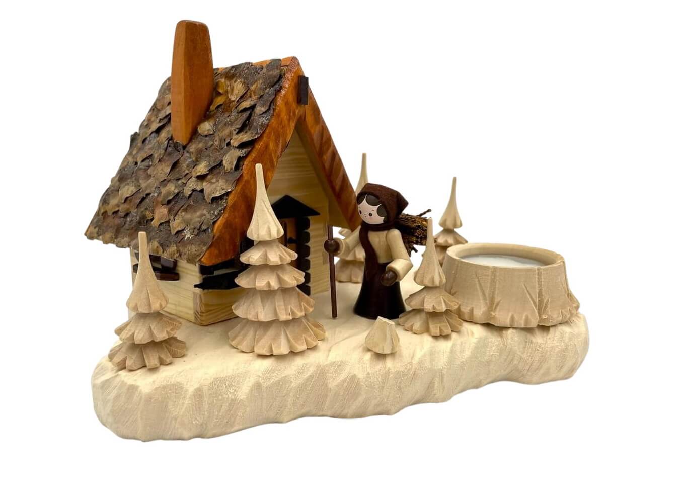 Landscape with smokehouse and wooden woman by Romy Thiel by A.Lahl_1