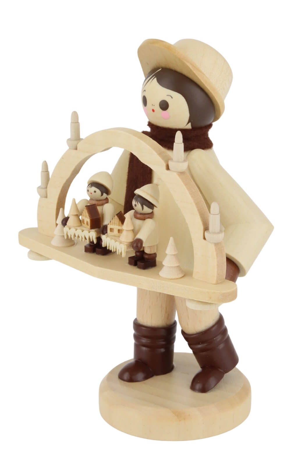 candle arch merchant boy, 13 cm/5.12 in, natural by Romy Thiel_3