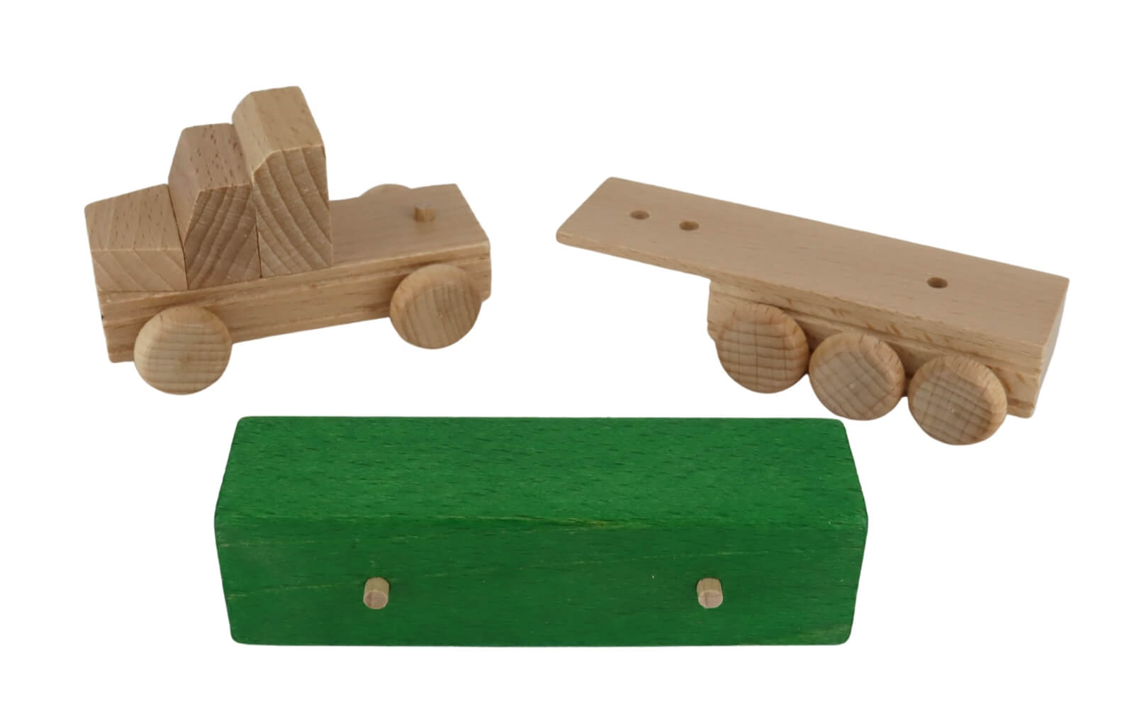 Wooden car US truck flatbed, colored by Ebert GmbH_3