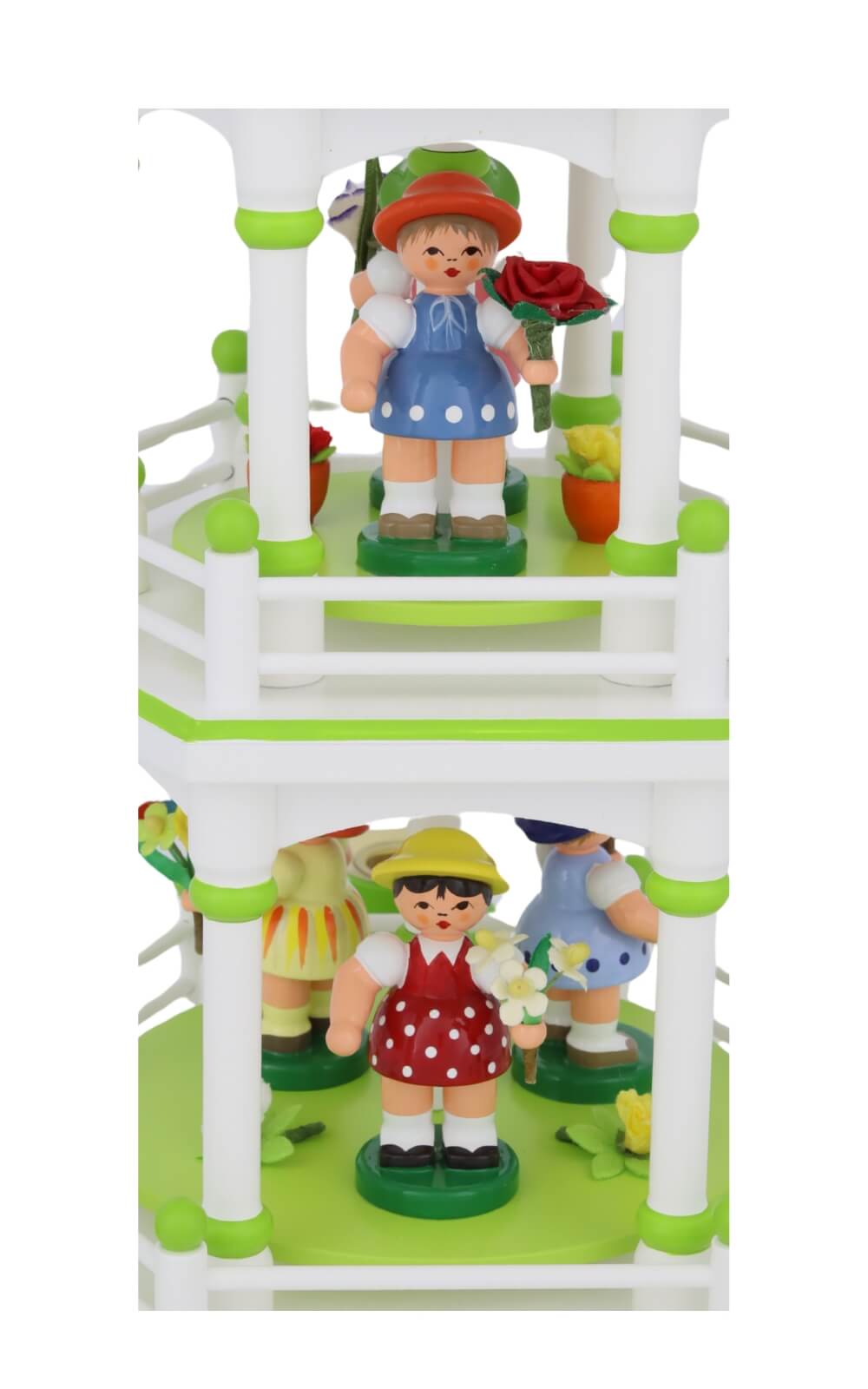 Spring pyramid with 5 flower girls on 3 levels by Figurenland Uhlig GmbH_2