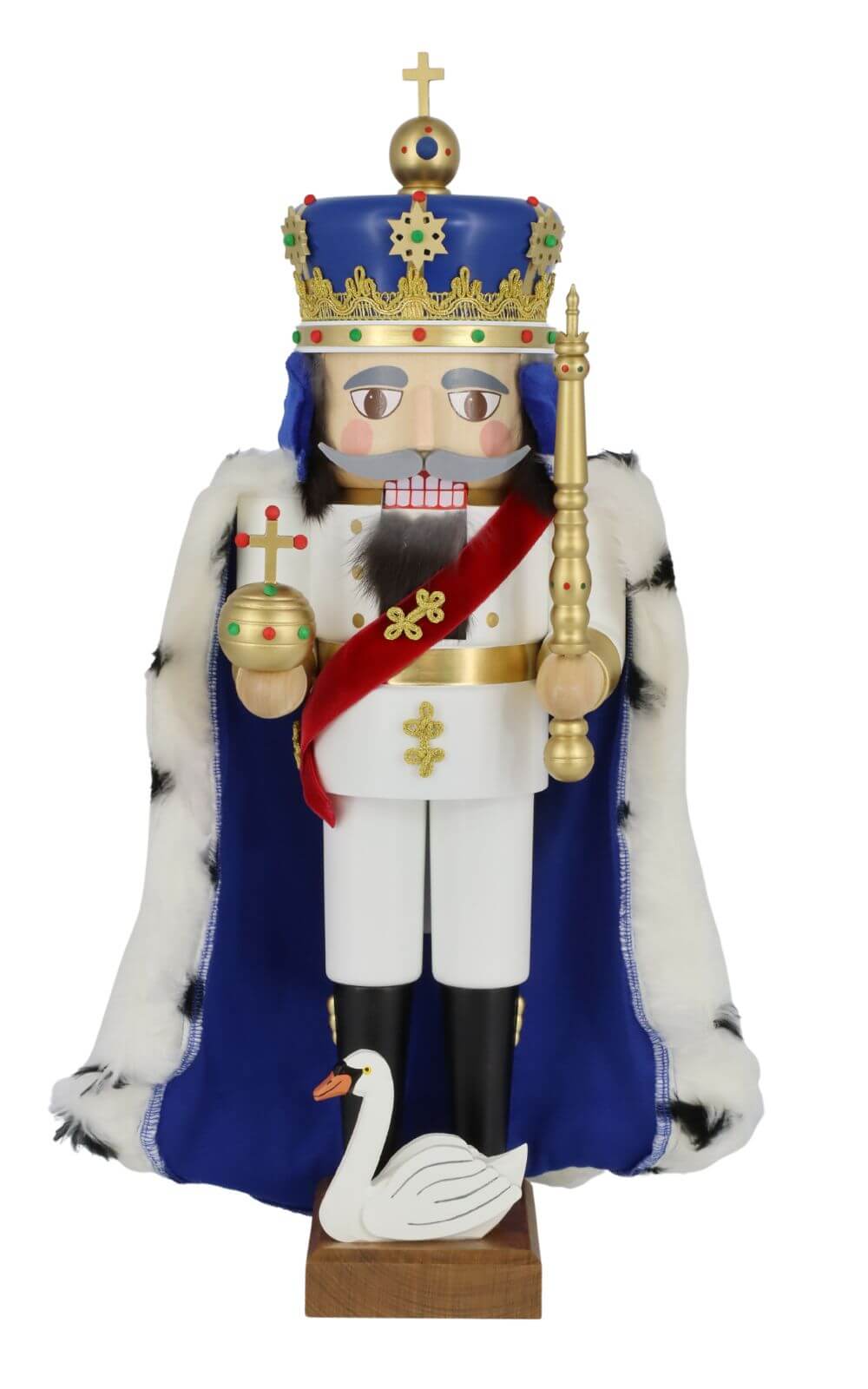 Nutcracker King Ludwig II of Bavaria with cape, 52 cm by Richard Glässer