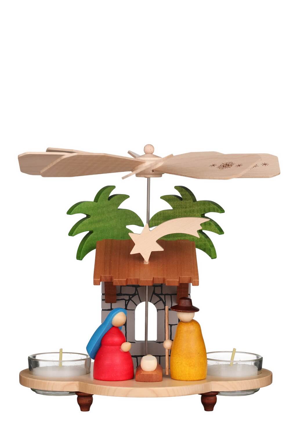 Christmas pyramid Holy Family, 20 cm by Christian Ulbricht