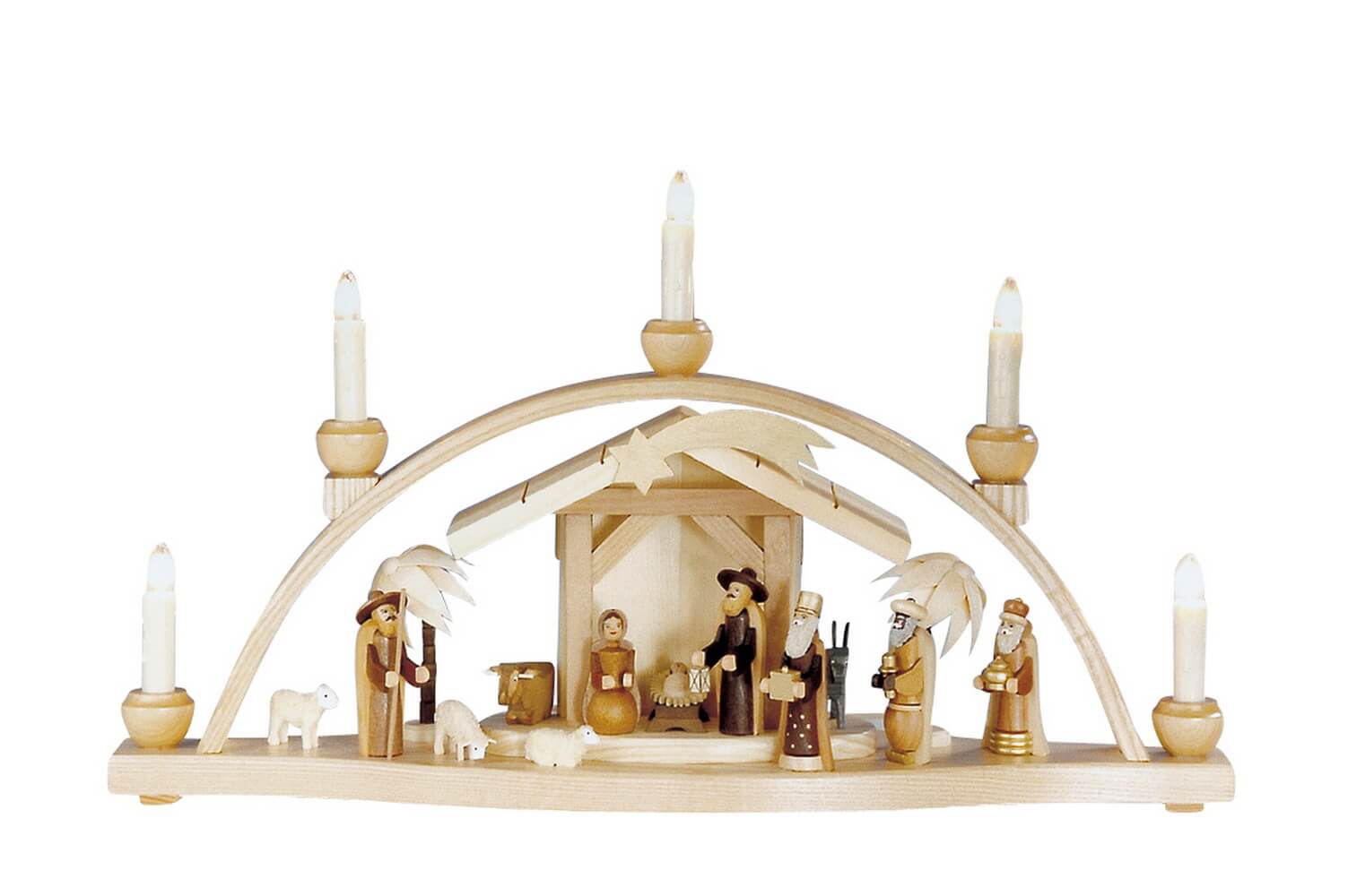 LED candle arch Christ's birth, 53 cm by Knuth Neuber_1