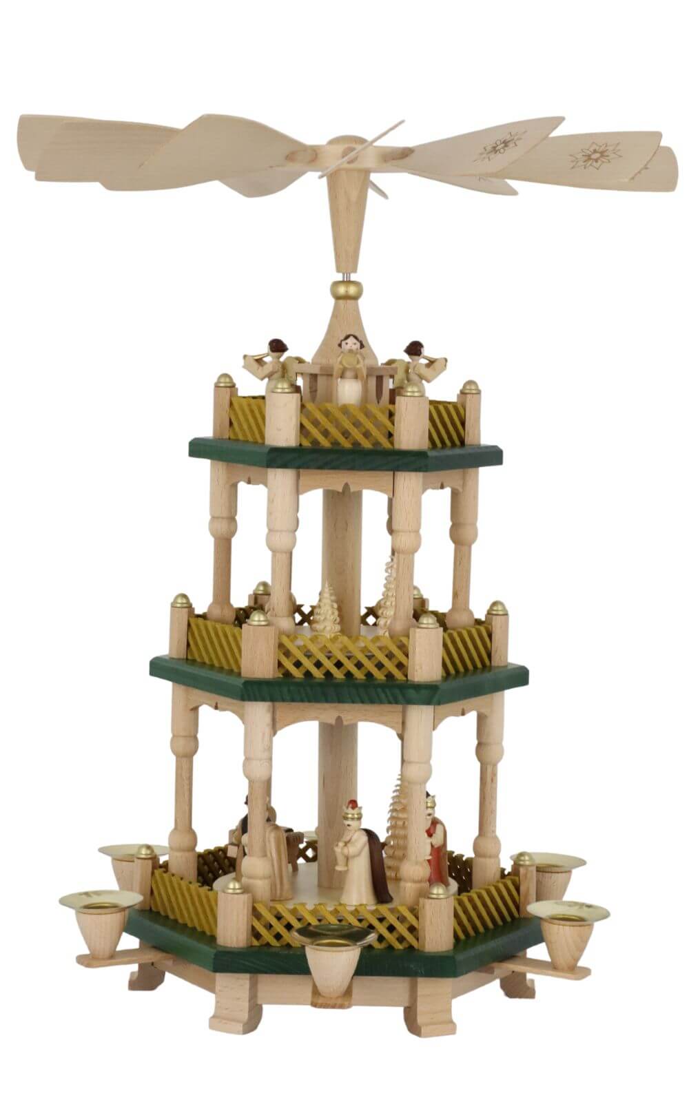 Christmas pyramid Nativity, natural, 40 cm by Richard Glässer_2