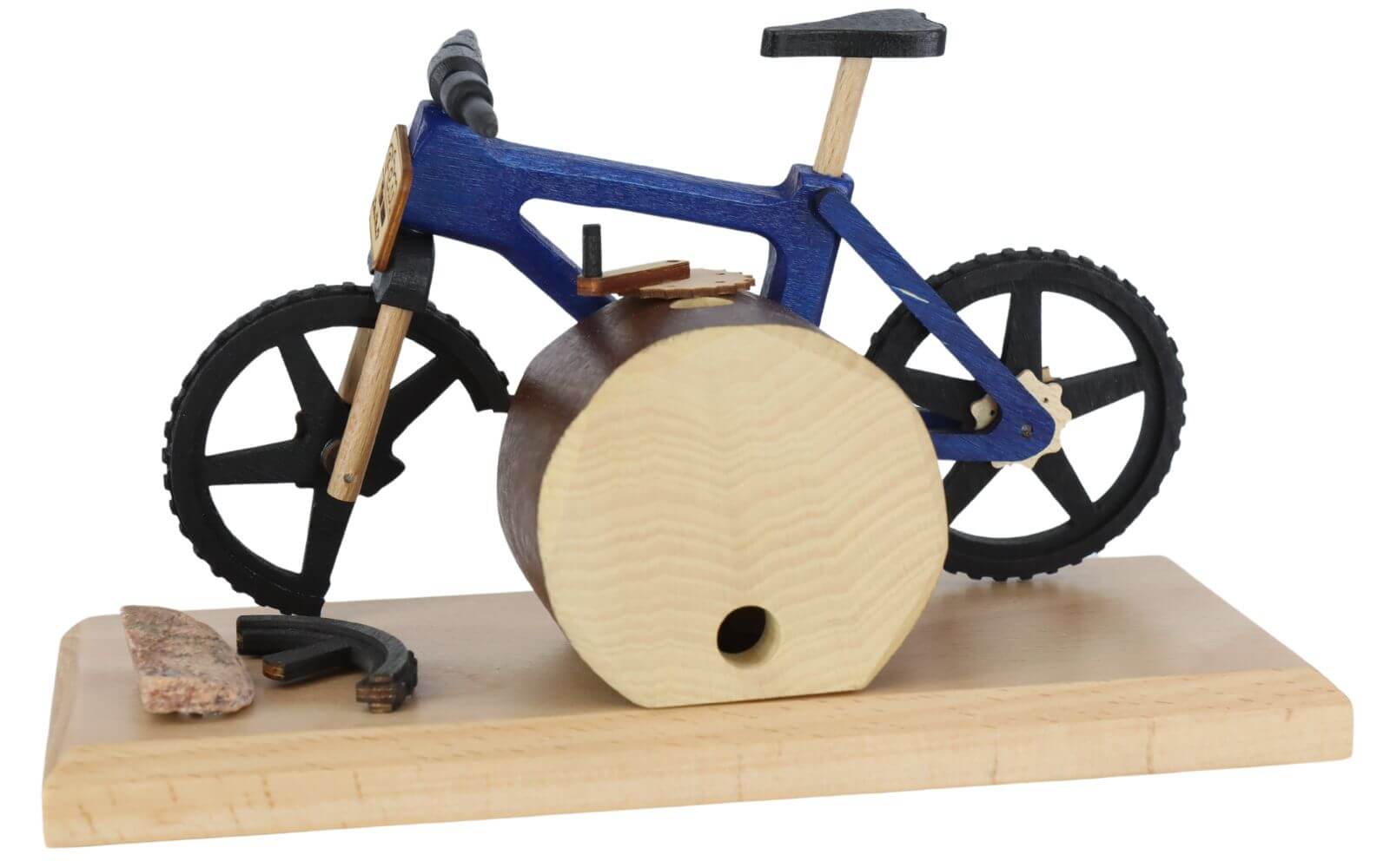 Smoking man - Smoking bike EBM Crashbike, blue by Gerd Hofmann_2