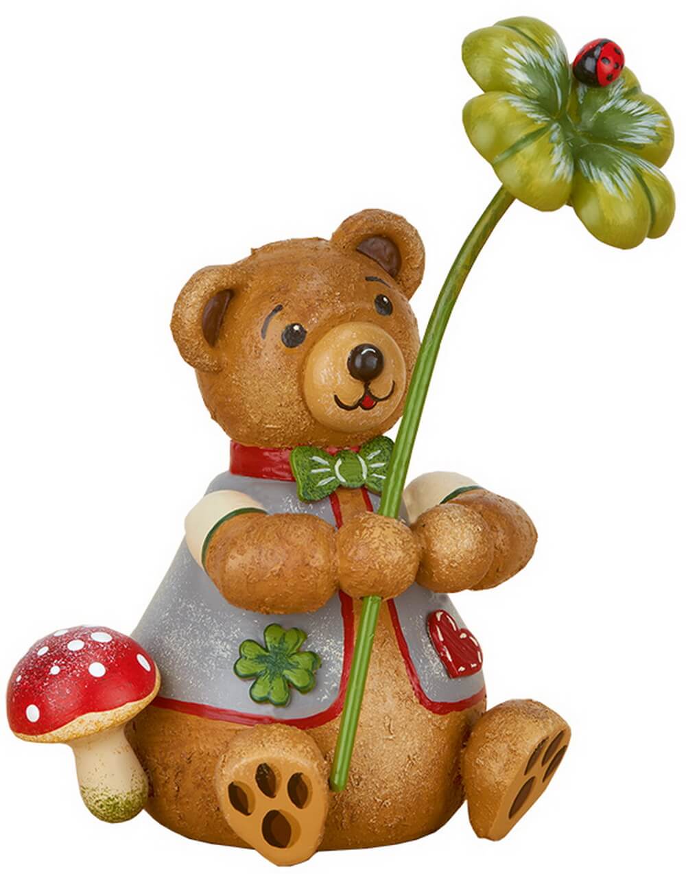 Hubiduu Teddy lucky bear by Hubrig Volkskunst