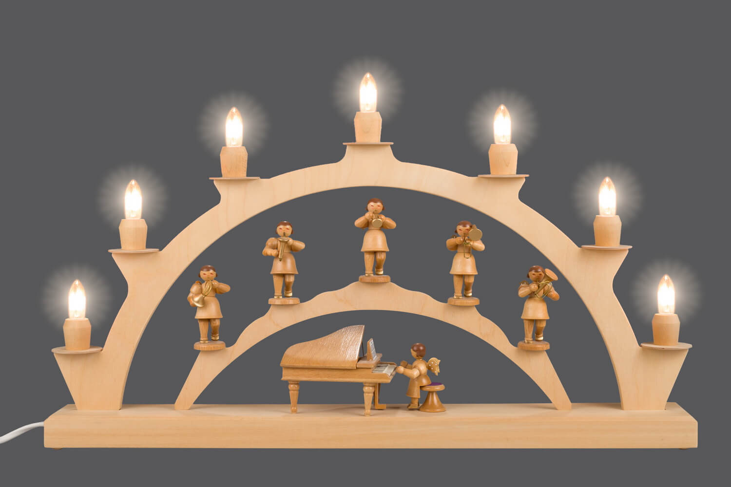 Candle arch musician angels with instruments, 50 cm by SEIFFEN.COM_3
