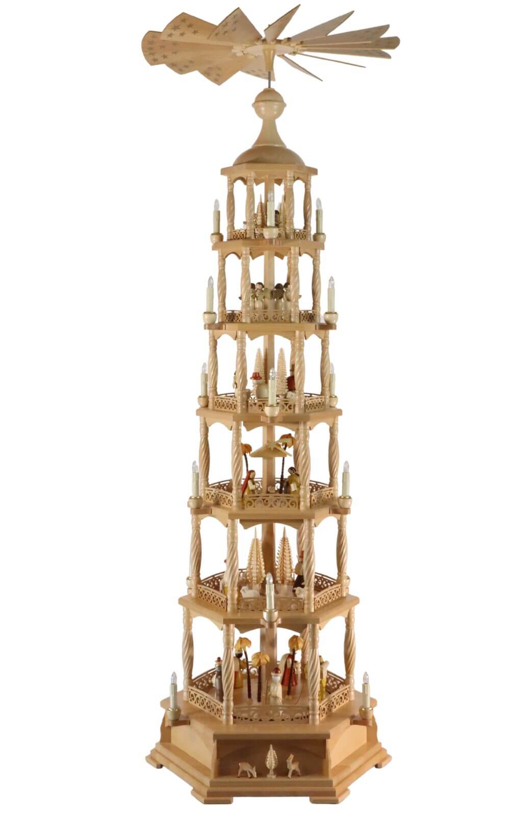 Christmas pyramid with Holy Story, 6 levels, electric by Richard Glässer_2