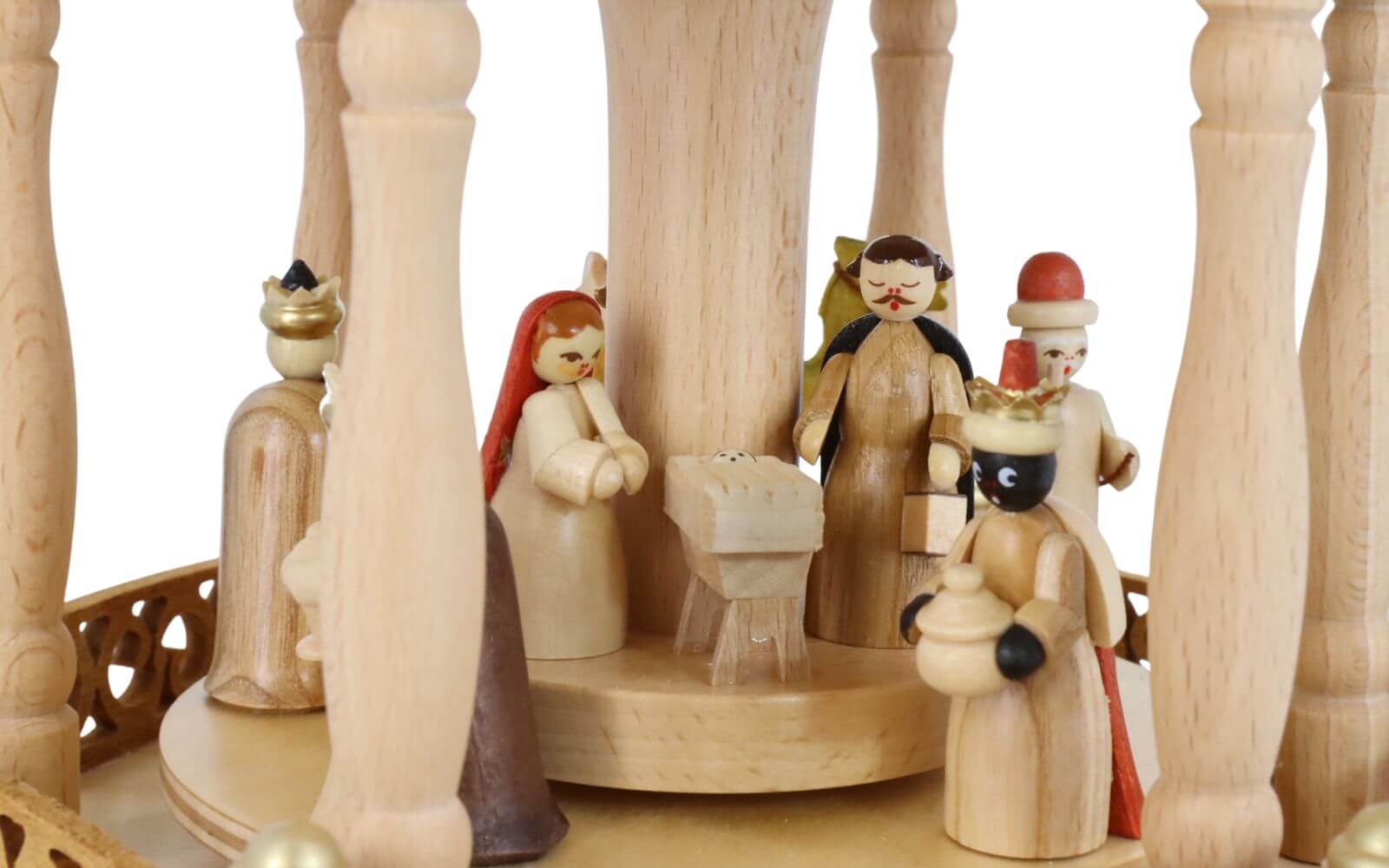 Christmas pyramid for tealights Holy Family, 1 - tier, 35 cm by Richard Glässer_3