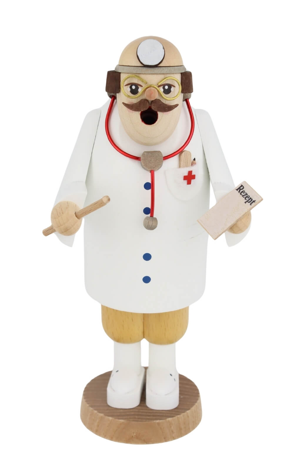 Smoking man doctor, 18 cm by Richard Glässer GmbH