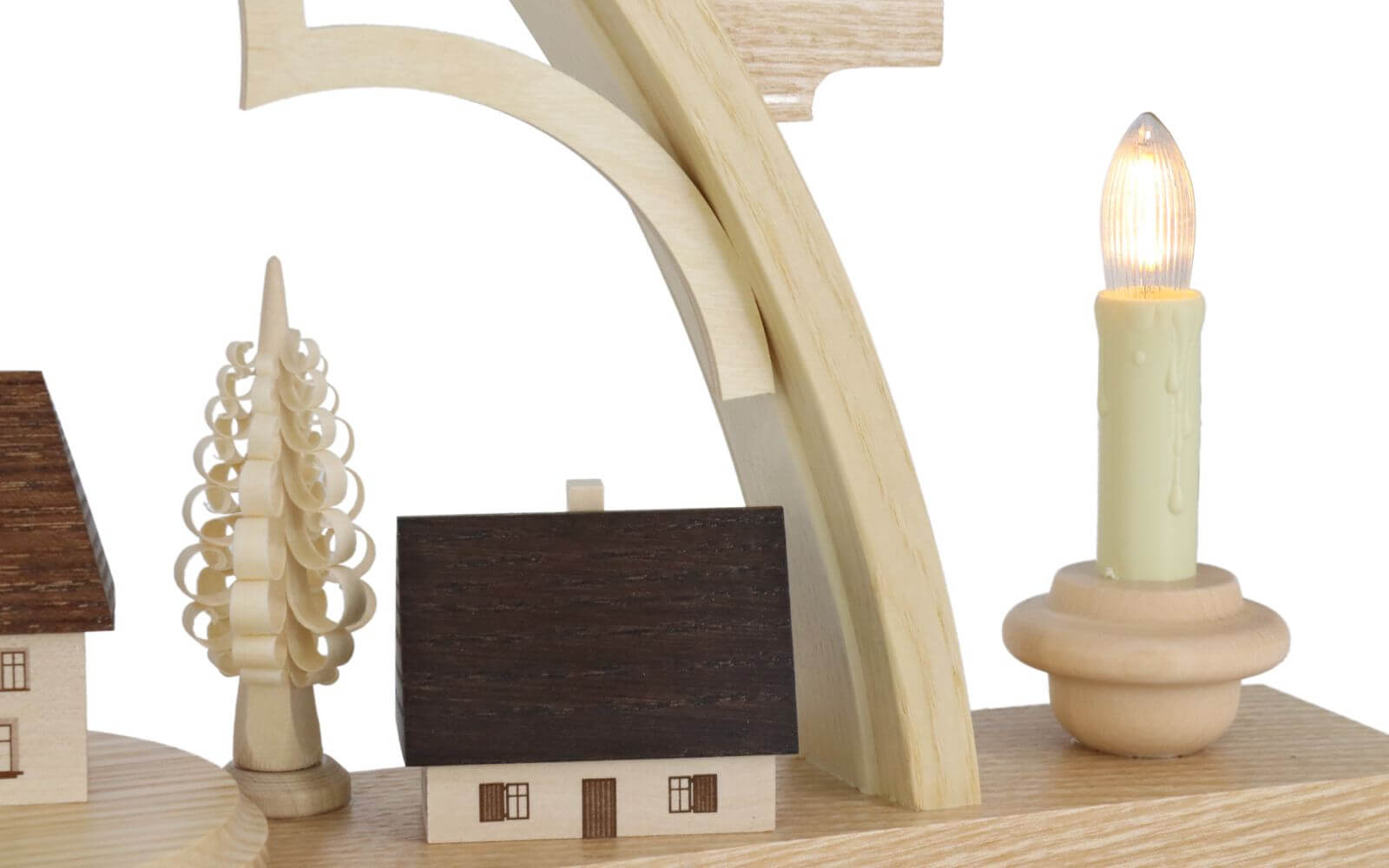 LED candle arch Seiffen village, 64 cm by Müller Kleinkunst_3