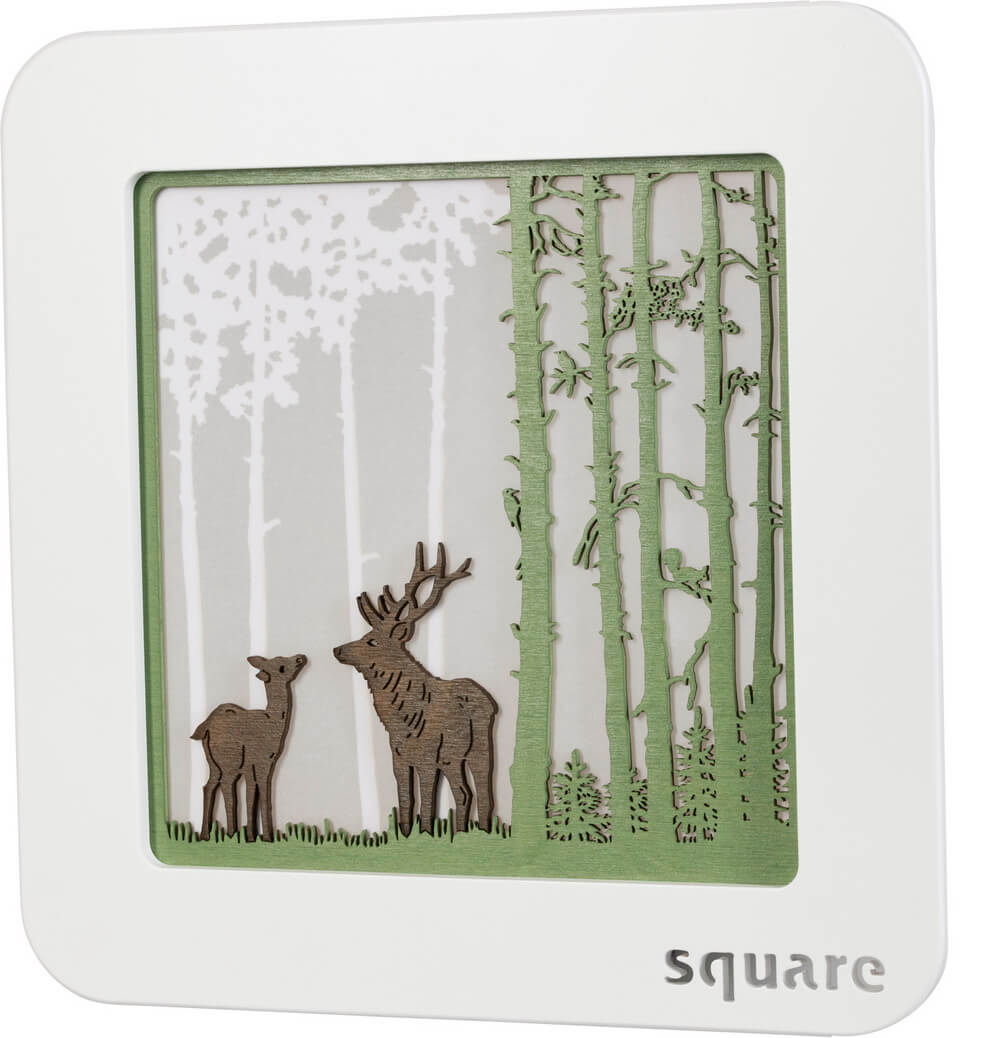 LED mural Square forest, 29 cm by Weigla_2