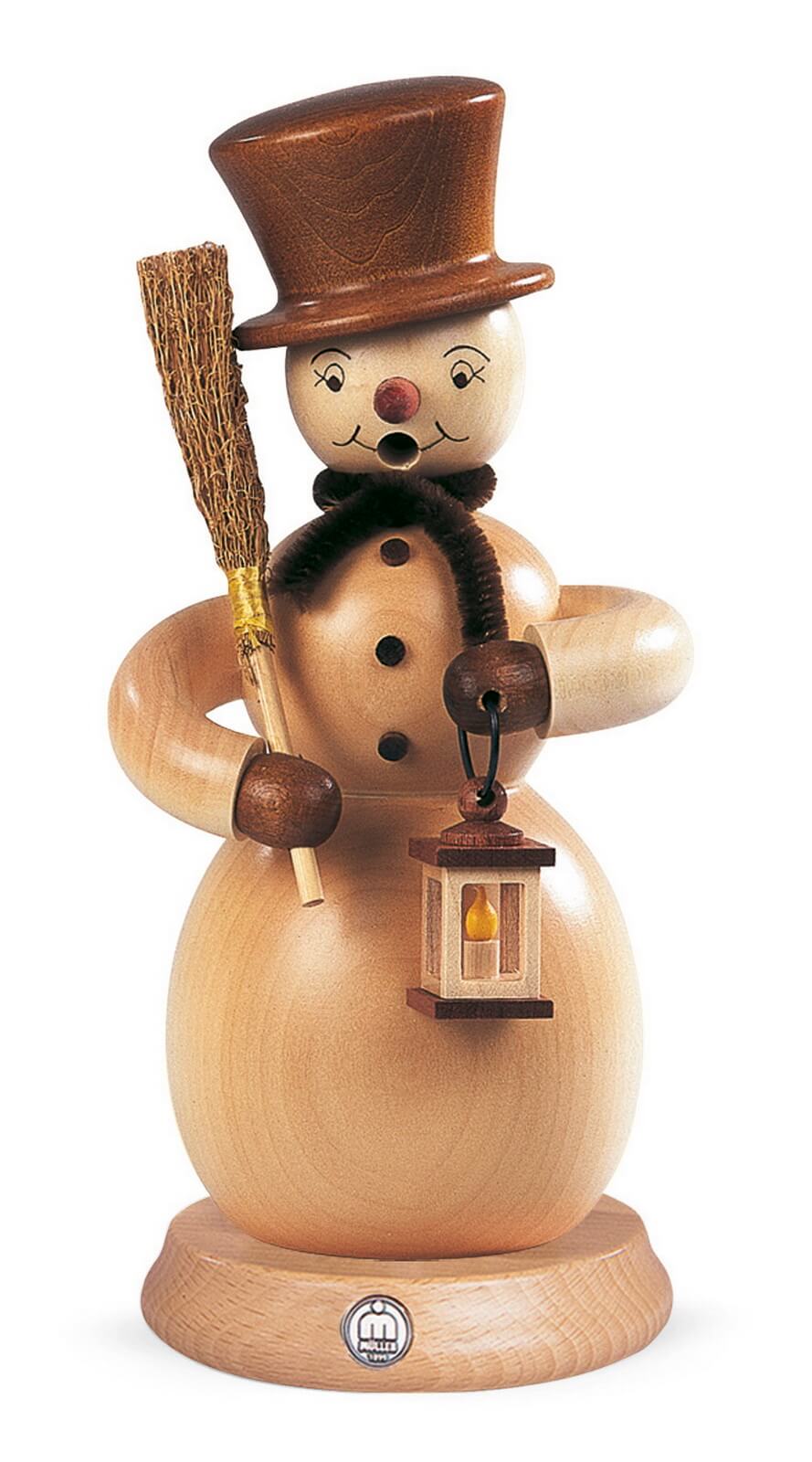 Smoking man snowman nature by Müller Kleinkunst