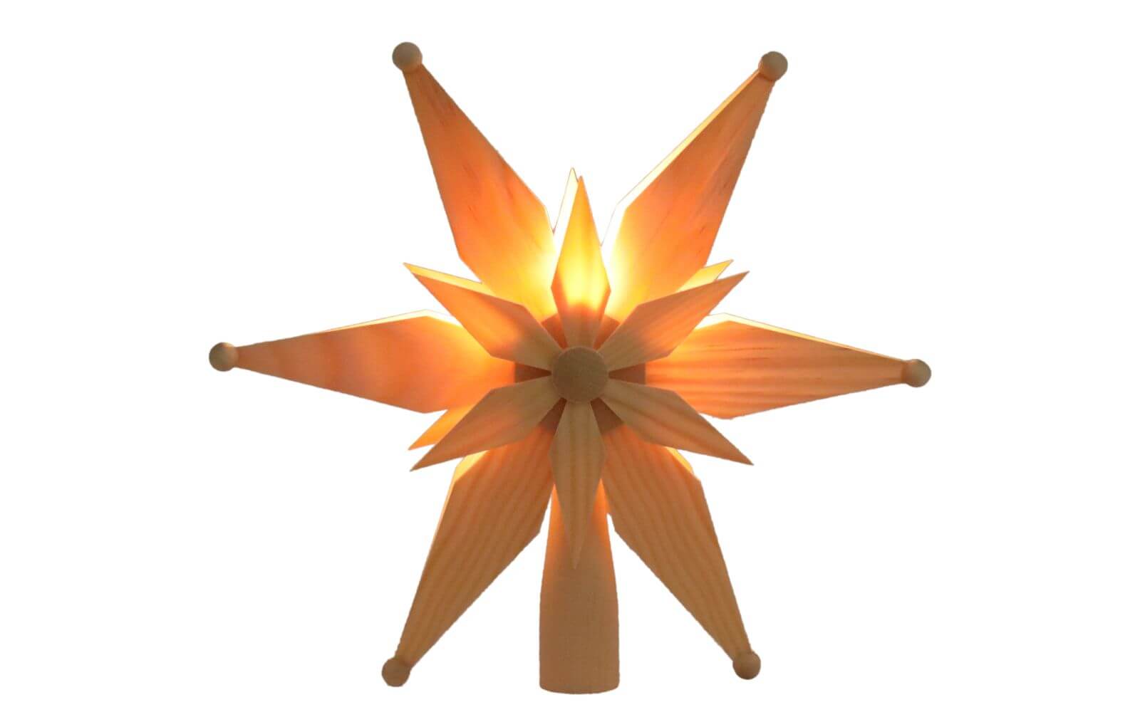 Christmas tree topper star, electrically illuminated by Martina Rudolph_2