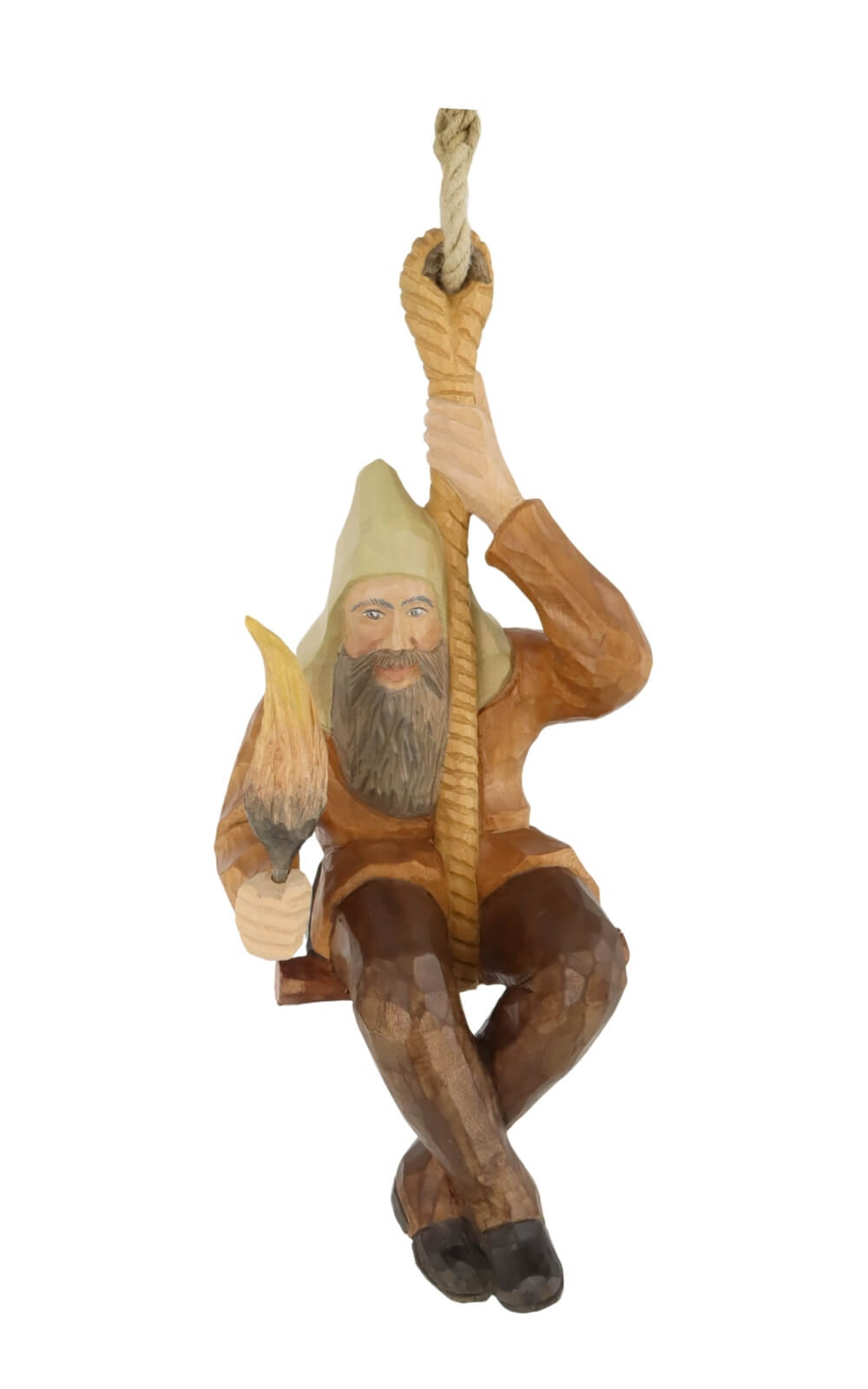 Rope figure, coloured, carved, 36 cm / 14,2 inches, from the Erzgebirge woodcarving tradition_2