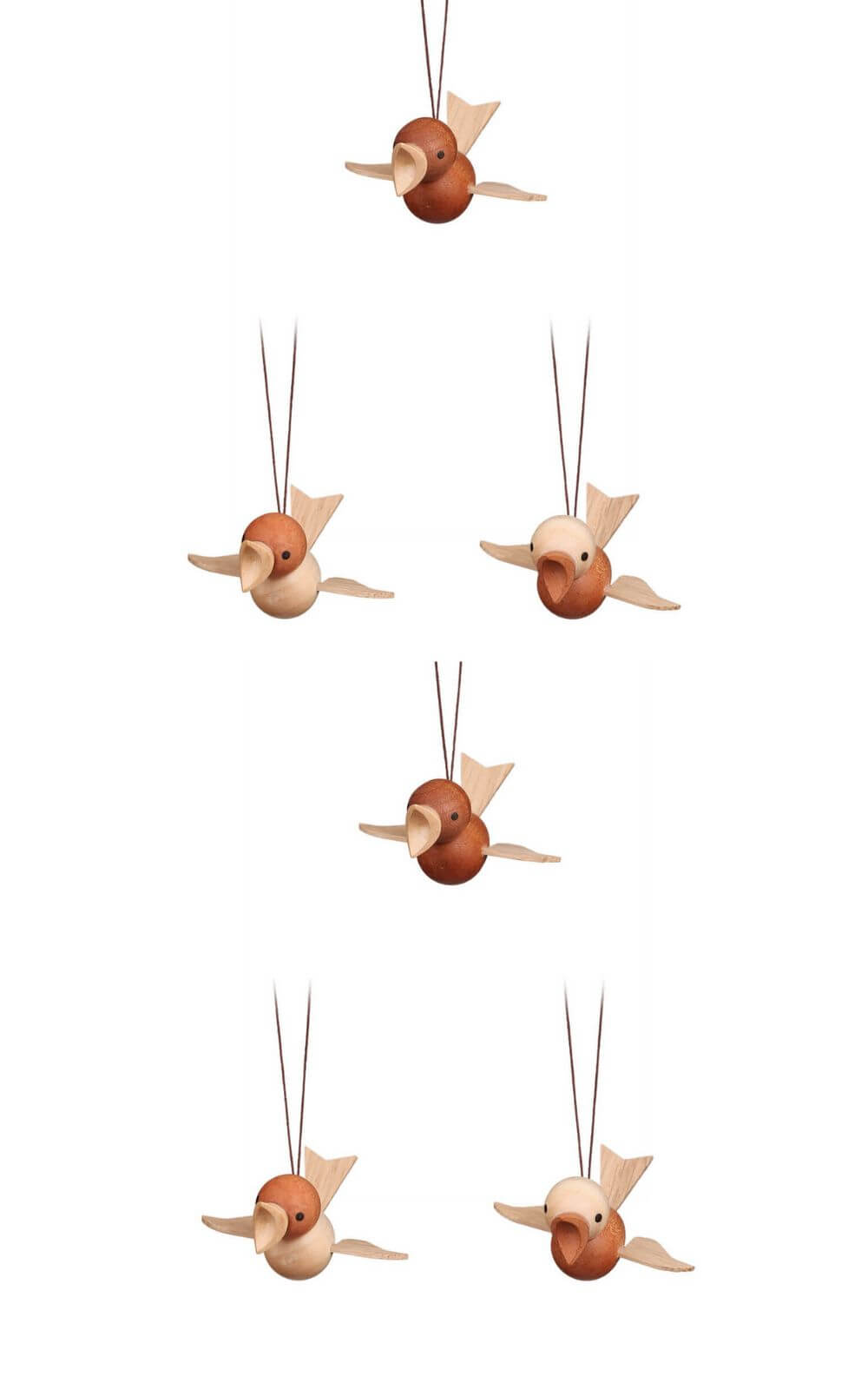 Flying birds to hang, 6 pieces by Christian Ulbricht