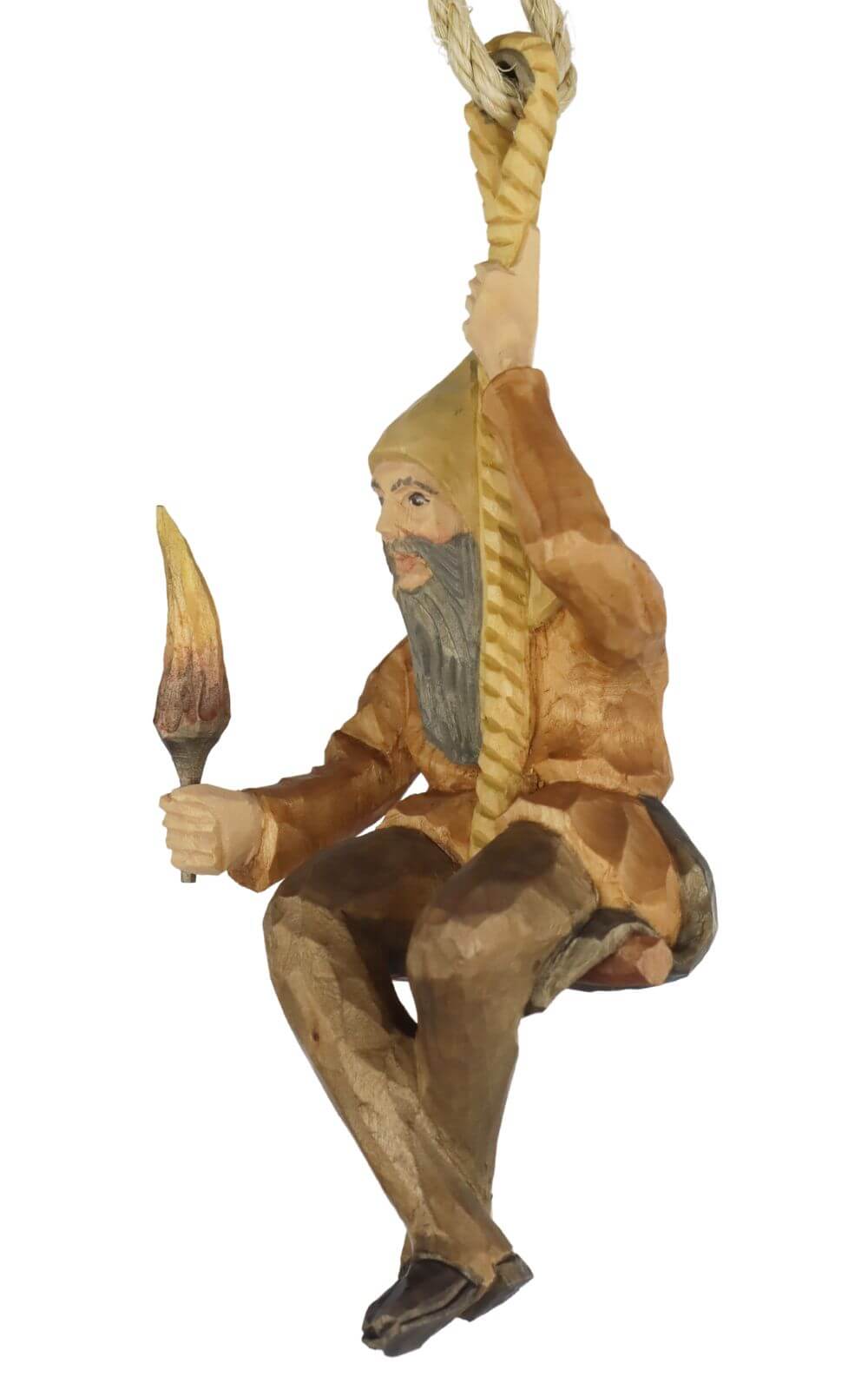 Rope ride, coloured, carved, 36 cm by Schnitzkunst aus dem Erzgebirge_1
