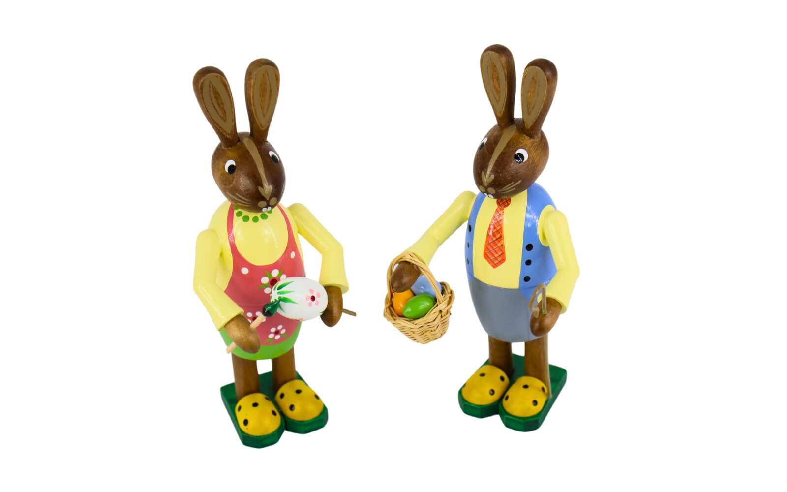 Pair of bunnys with basket and paintbrush by Figurenland Uhlig GmbH_3