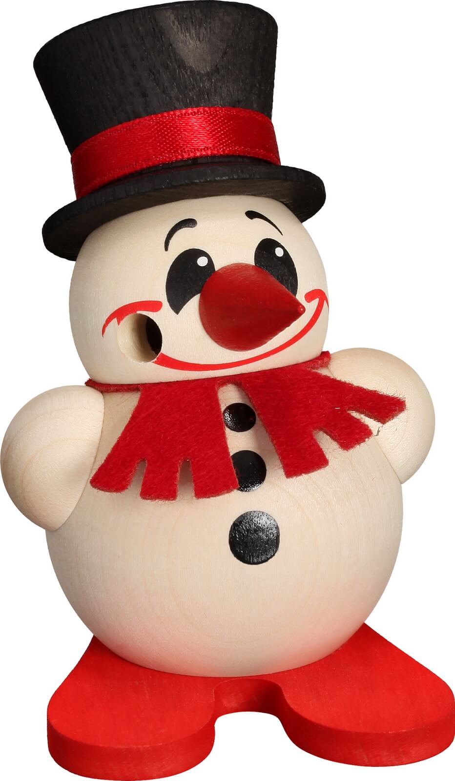 Ball smoker Cool-Man with ski & top hat by Seiffener Volkskunst eG