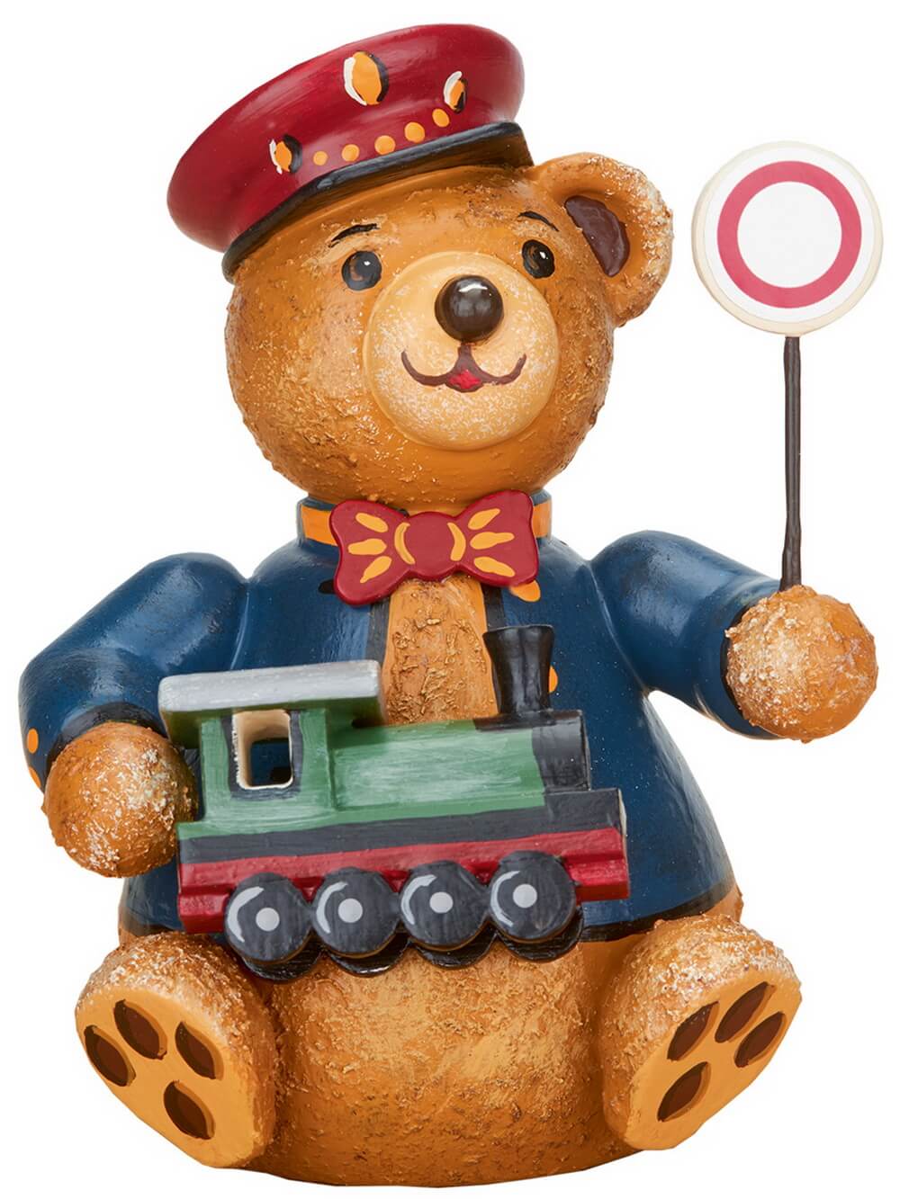 Hubiduu teddy train driver by Hubrig Volkskunst