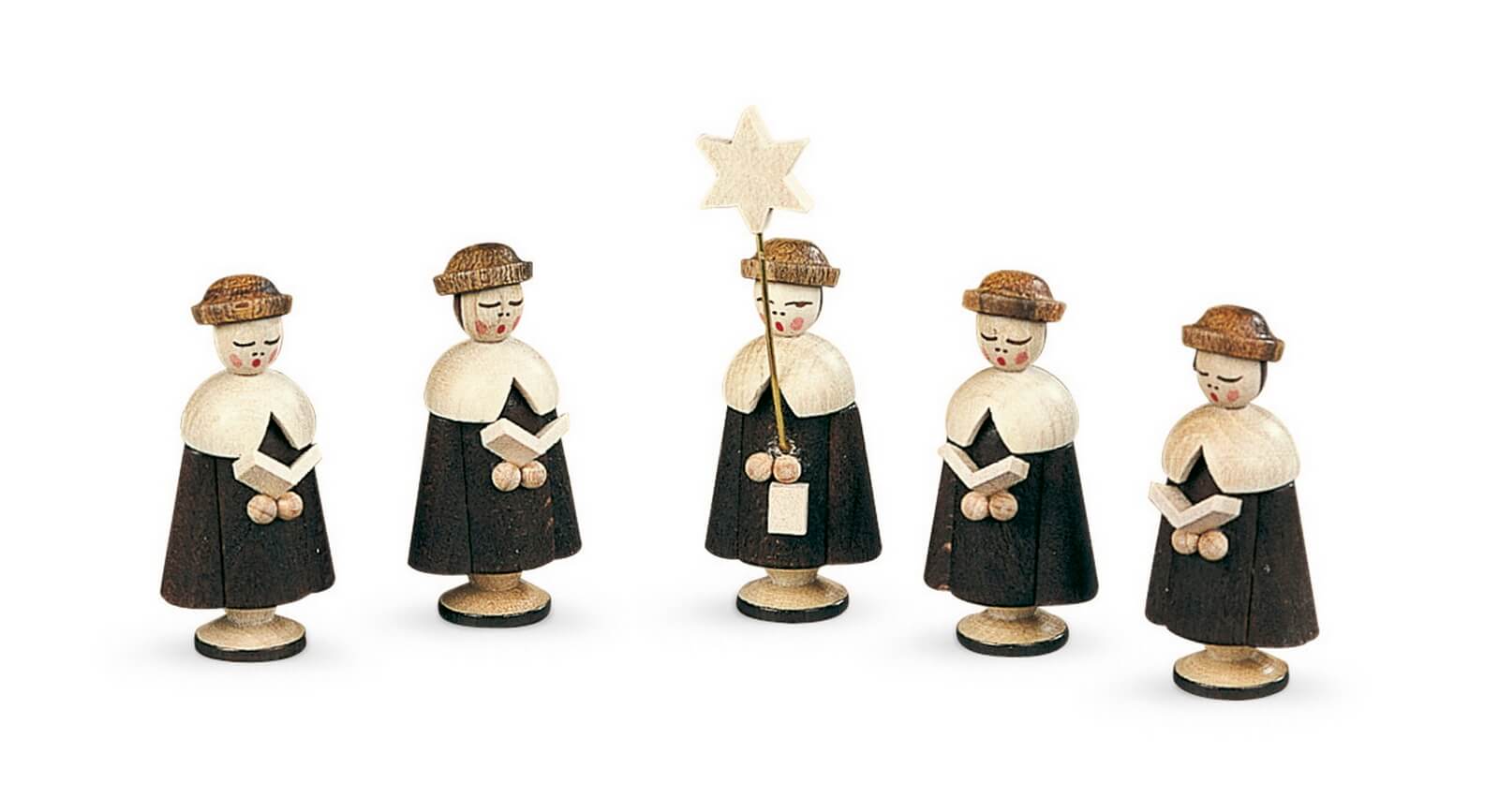 Kurrende, 5 figures, by Müller Kleinkunst aus dem Erzgebirge
