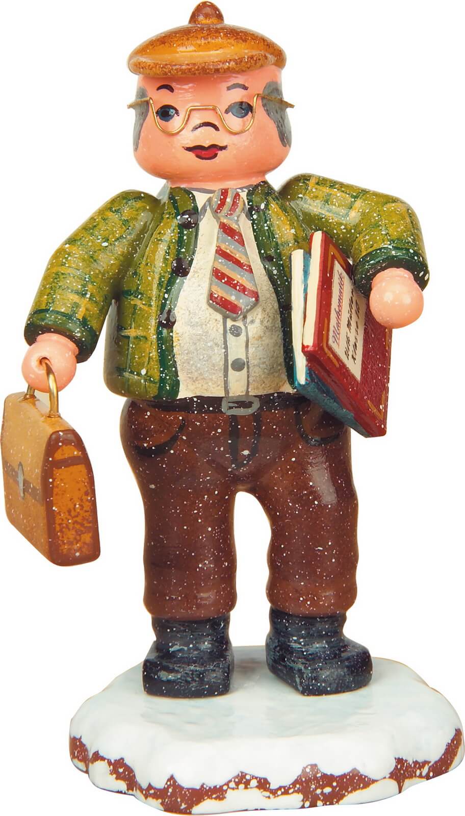 Miniature winter child Mr Teacher by Hubrig Volkskunst