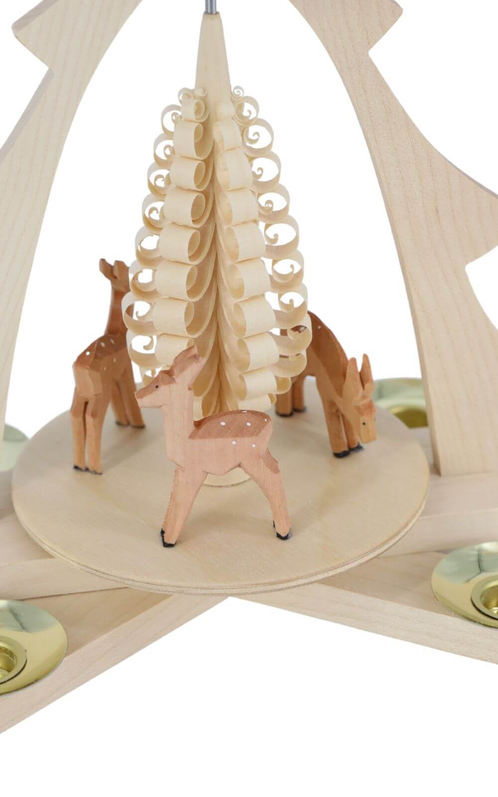 Christmas pyramid with deer, natural, 28 cm by Ralf Zenker_2