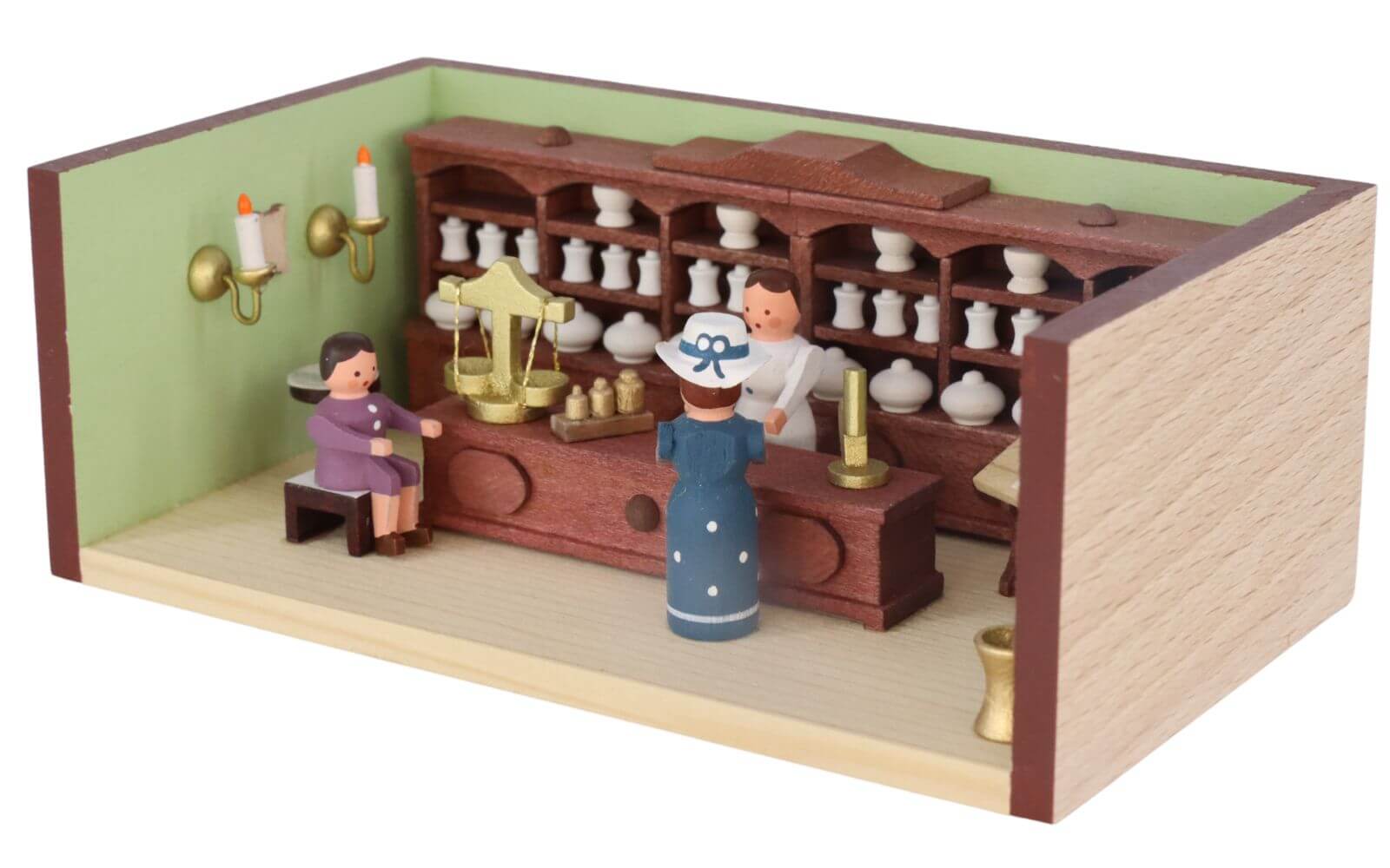 Miniature parlor pharmacy with pharmacist by Gunter Flath_1