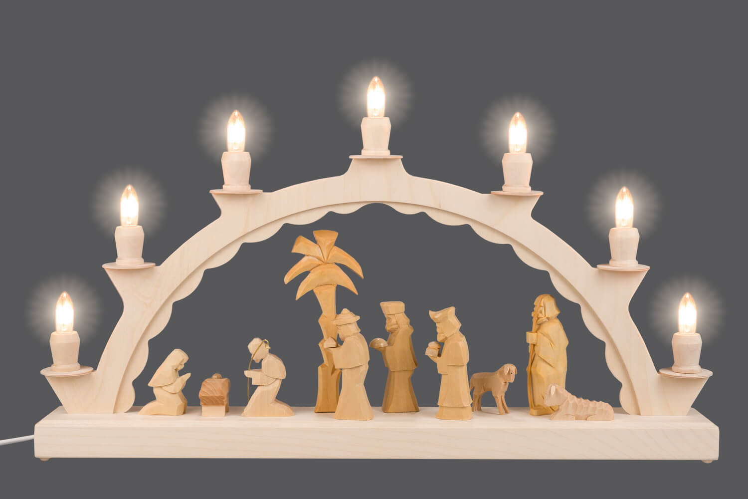 Candle arch with carved Holy Family, 50 cm from SEIFFEN.COM_3