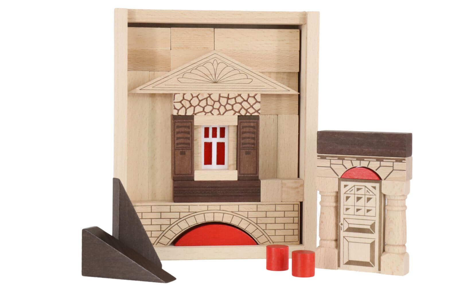 Antique building set with 36 building blocks by Ebert GmbH_2