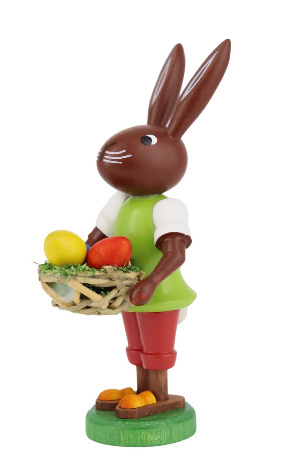Easter bunny with egg basket, 9 cm by Thomas Preißler_2