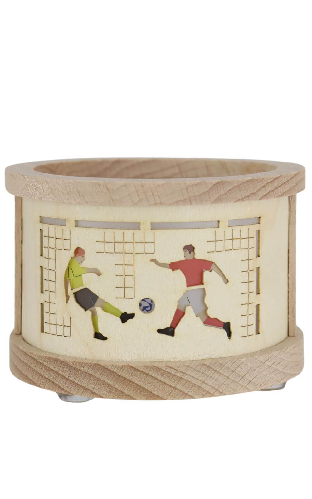 Lantern for tea lights with soccer ball by Richard Glässer_2