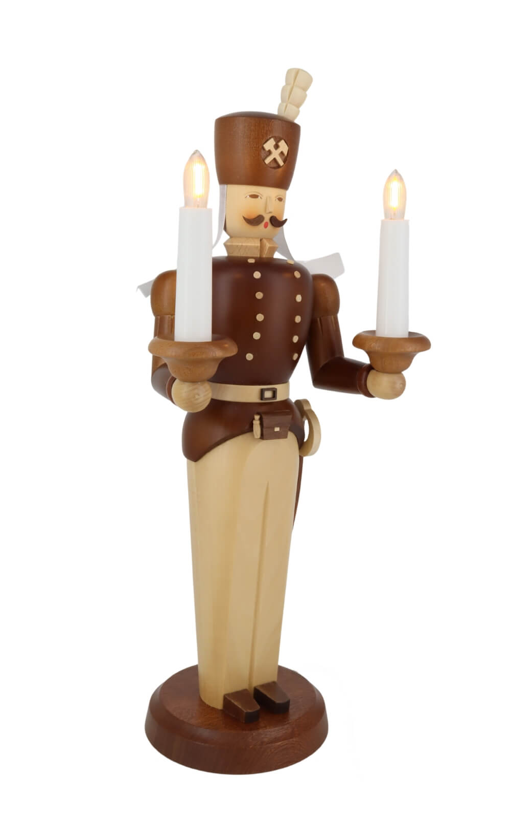 Angel and miner, natural, electrically illuminated, 40 cm by Müller Kleinkunst_8