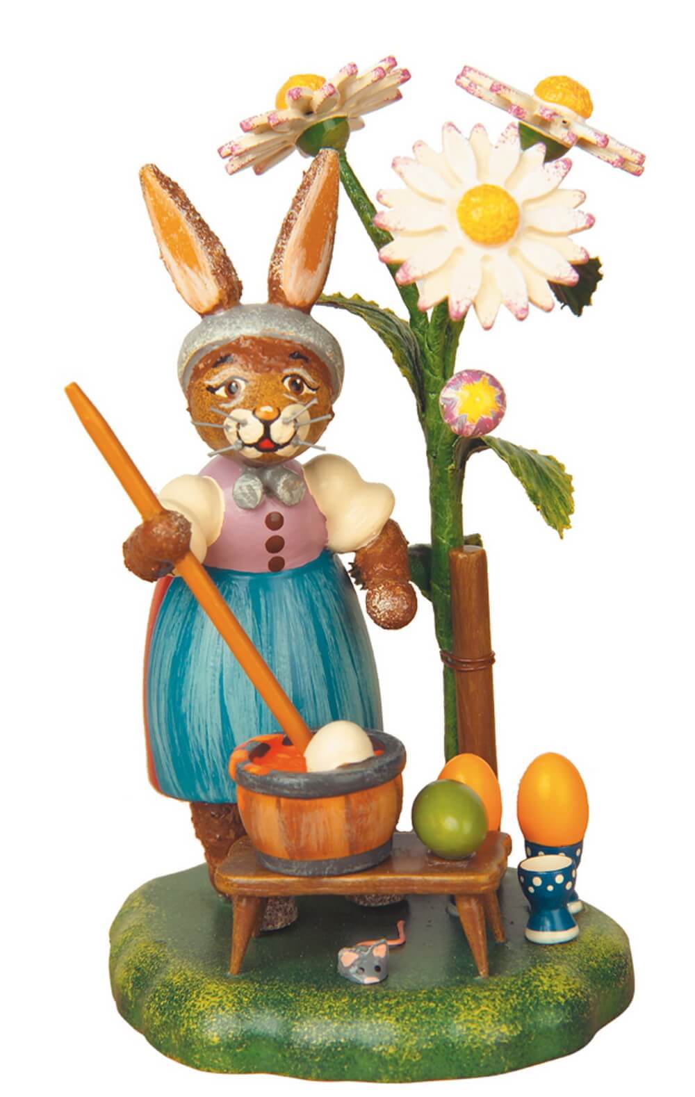 Easter egg dyeing, 10 cm / 3.94 inch by Hubrig Volkskunst