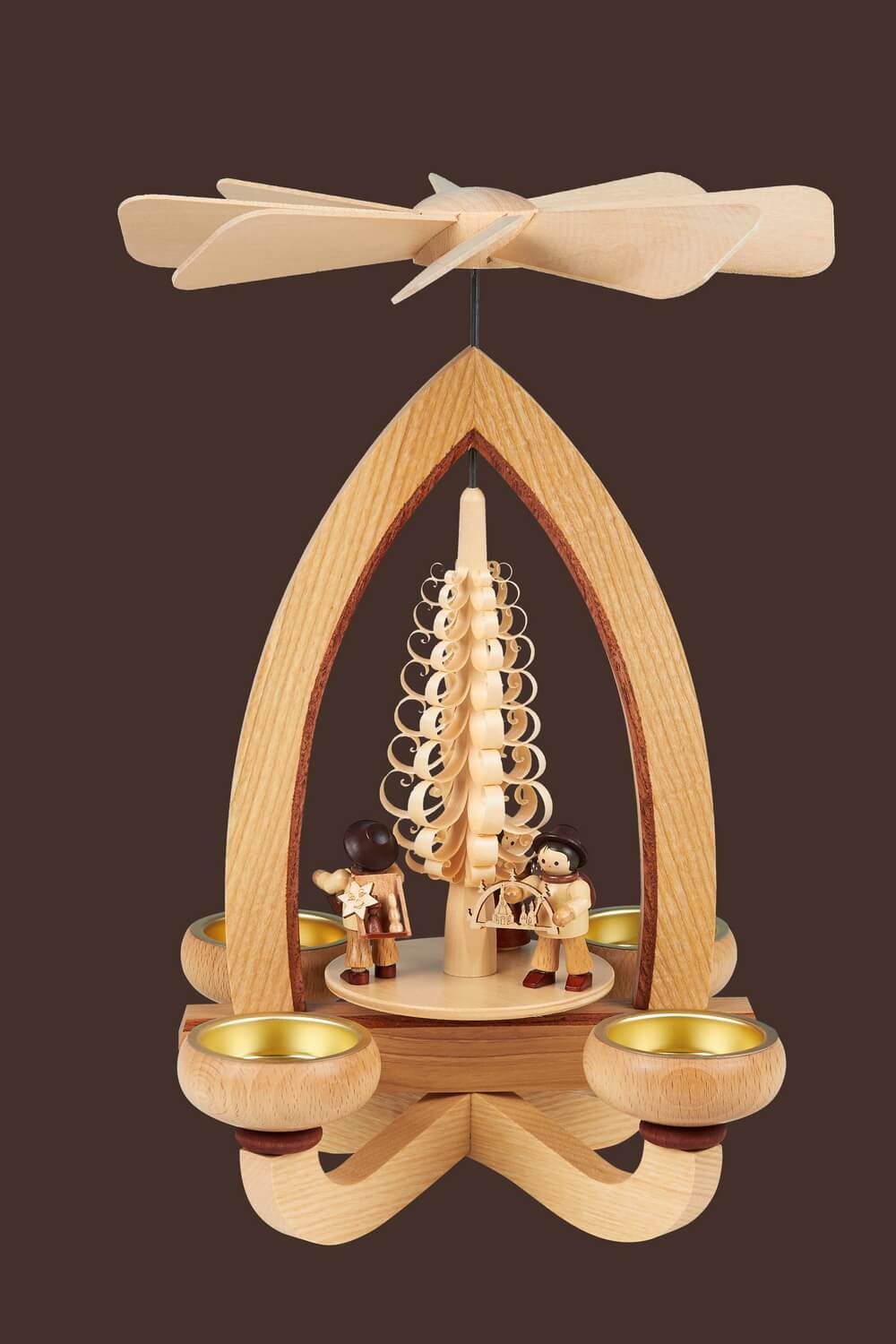 Christmas pyramid Merchants, 28 cm by Heinz Lorenz_pic2