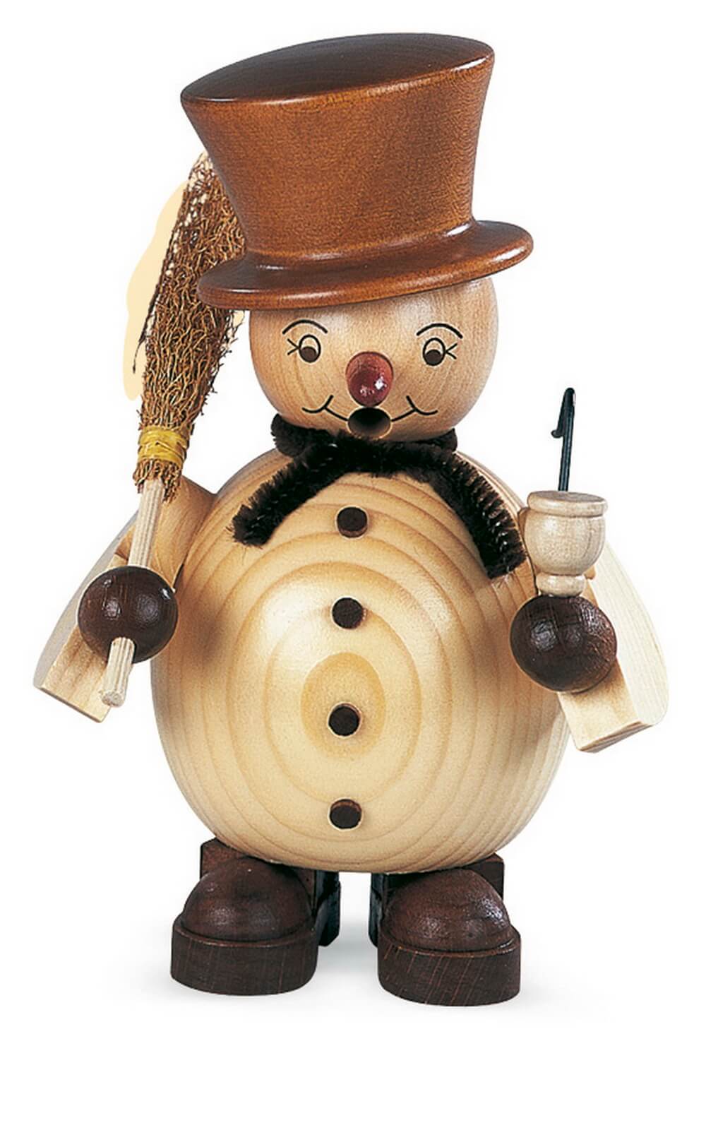 Smoking man snowman from Müller Kleinkunst