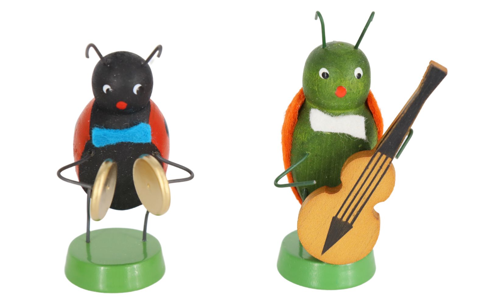 Miniature spring band with 4 beetle musicians, 7 cm by Ralf Zenker_2
